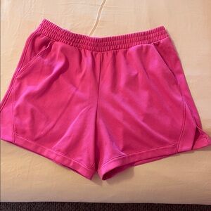 ATHLETIC WORK Vibrant Pink Athletic Shorts (kids)